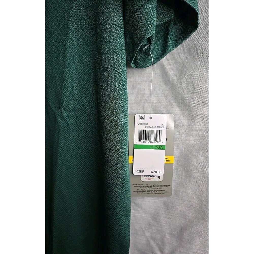 PGA Tour Short Sleeve Polo Golf Shirt, Sz LT, Storm/Blue Spruce NWT - Picture 6 of 9